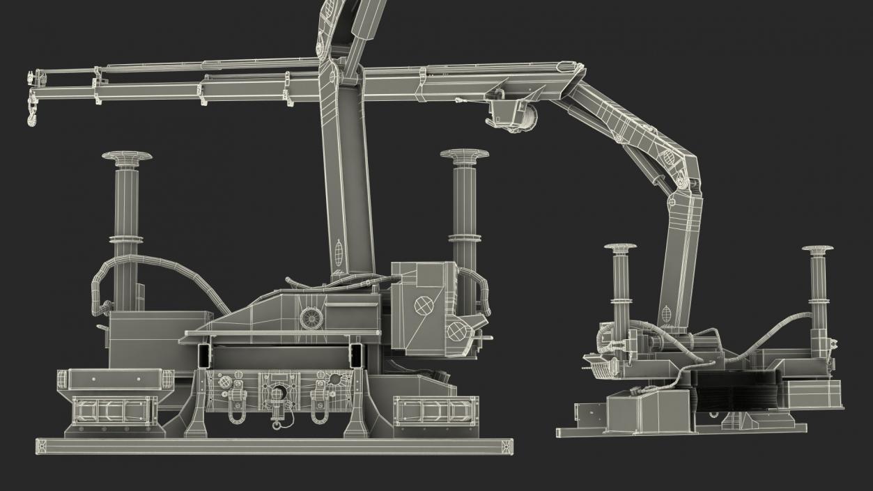 3D Telescopic Boom Crane