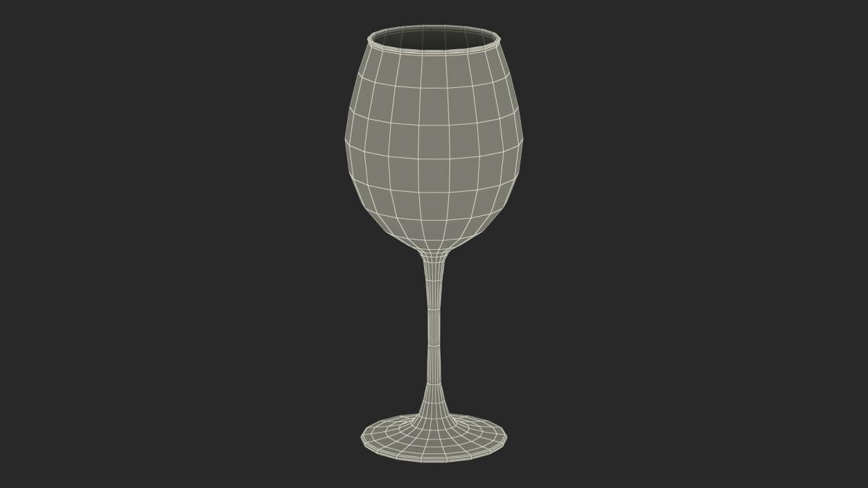 Bordeaux Wine Glass 3D model