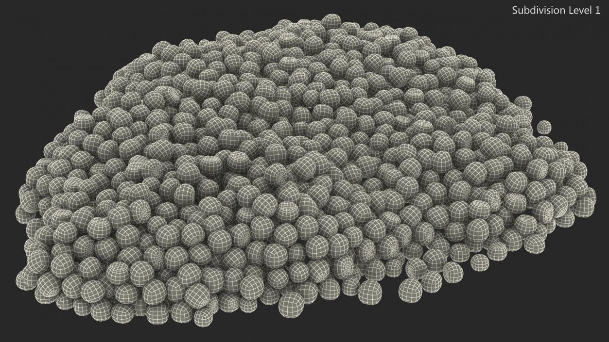 3D model Red Caviar Pile