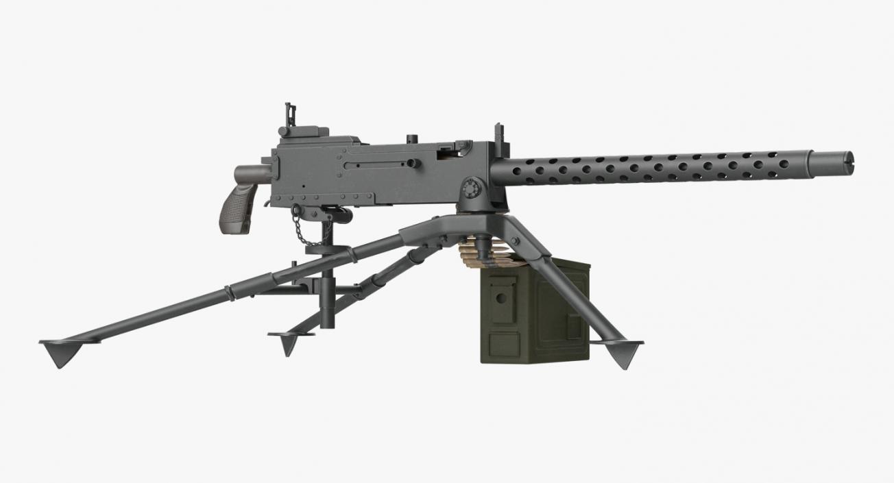 3D Machine Guns Collection model