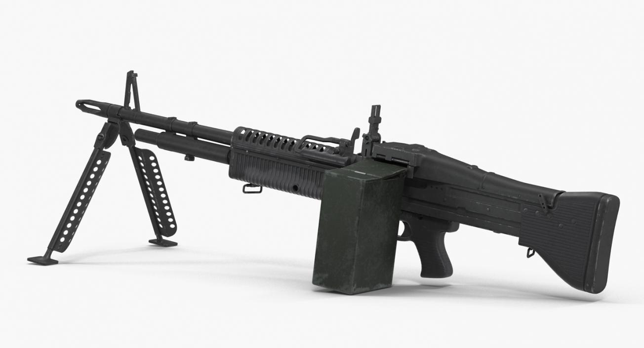 3D Machine Guns Collection model