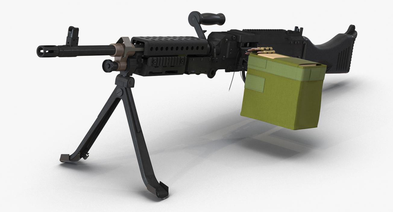 3D Machine Guns Collection model