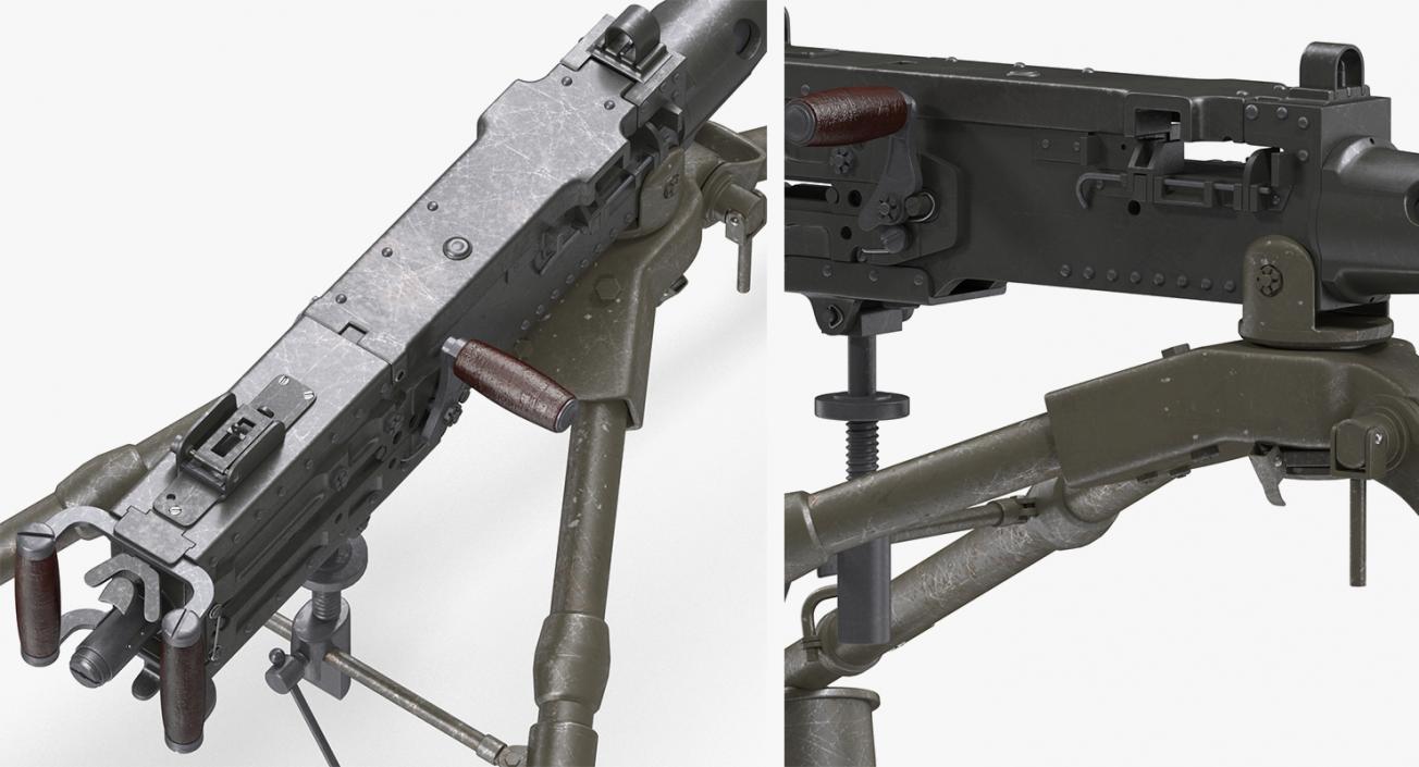 3D Machine Guns Collection model