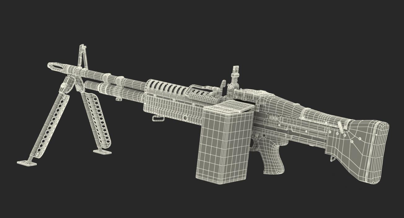 3D Machine Guns Collection model