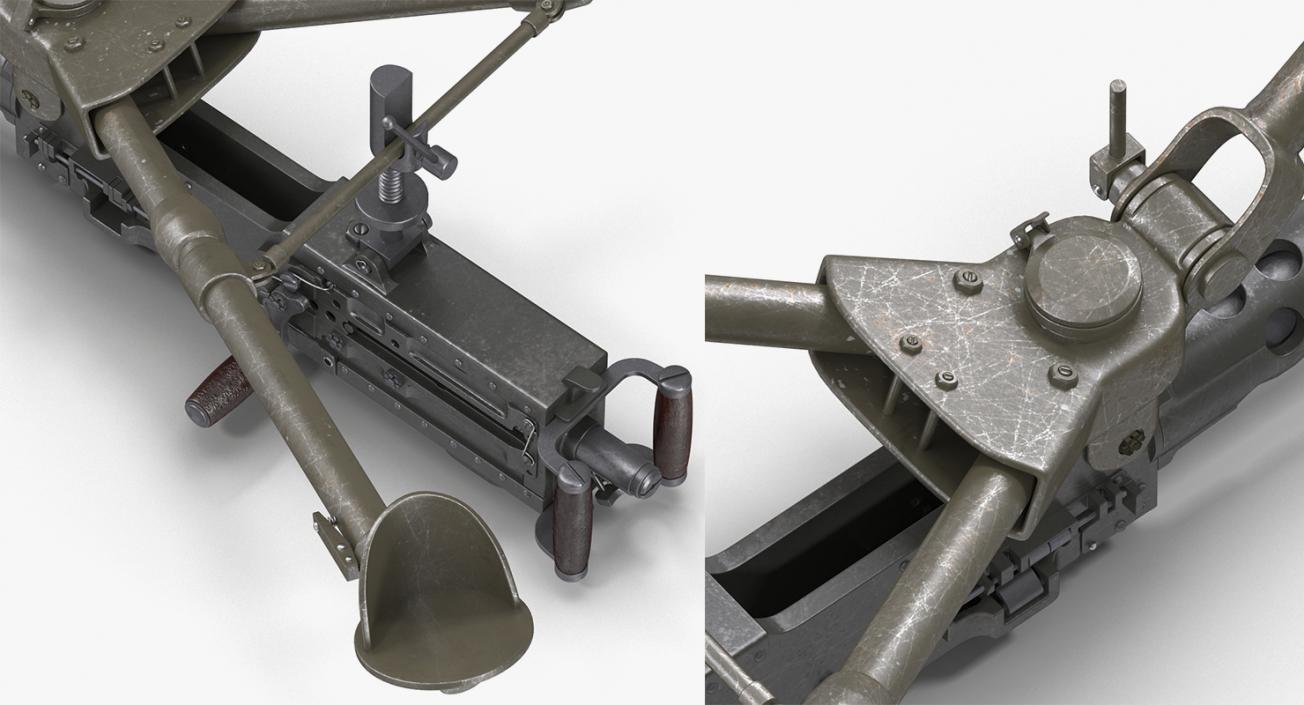 3D Machine Guns Collection model