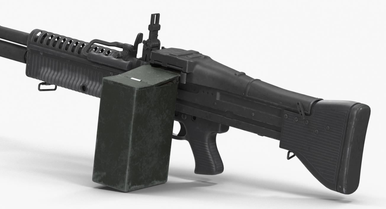 3D Machine Guns Collection model