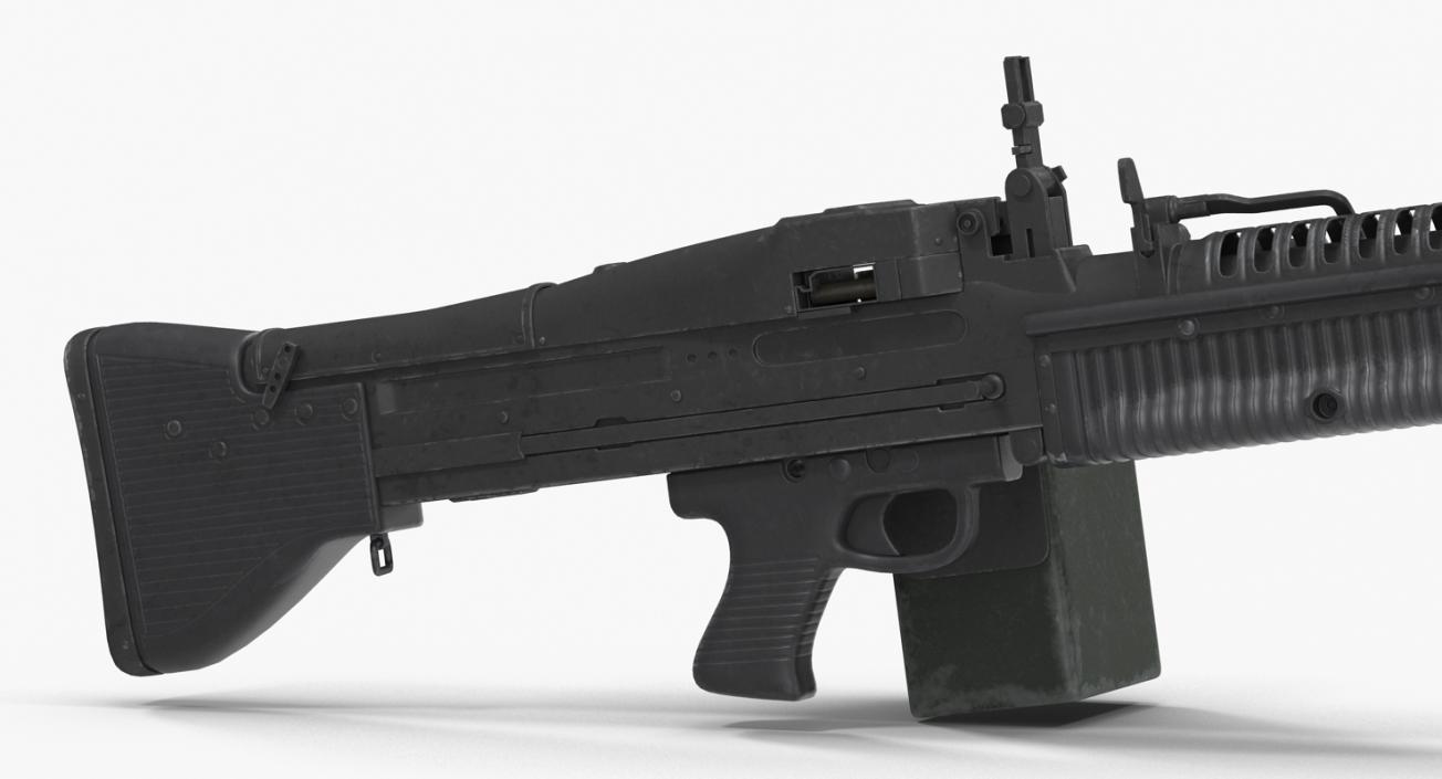 3D Machine Guns Collection model