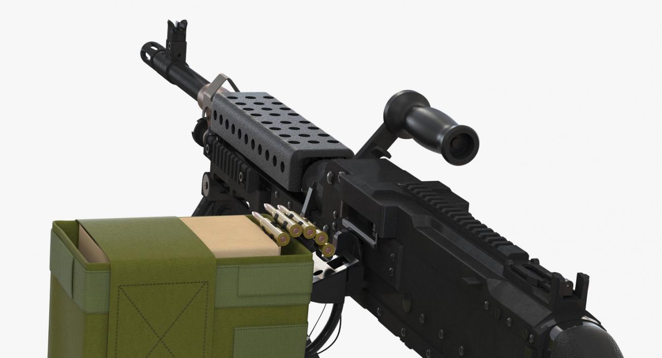 3D Machine Guns Collection model