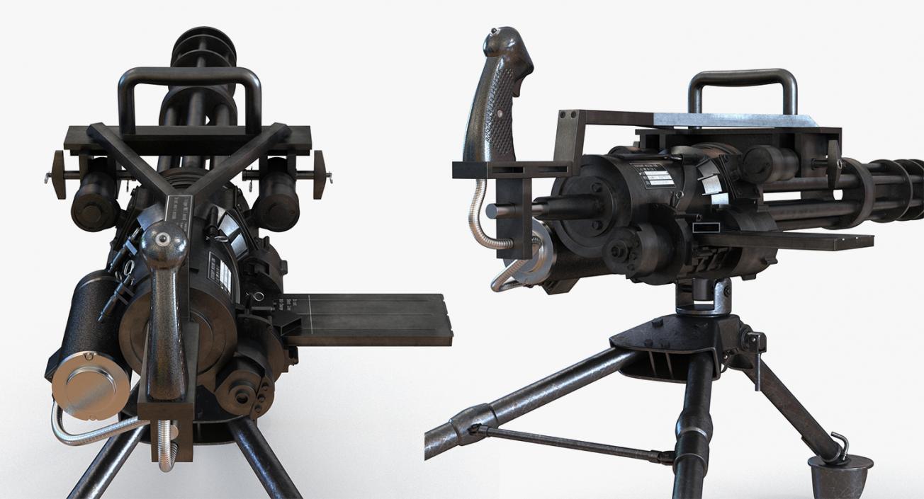 3D Machine Guns Collection model