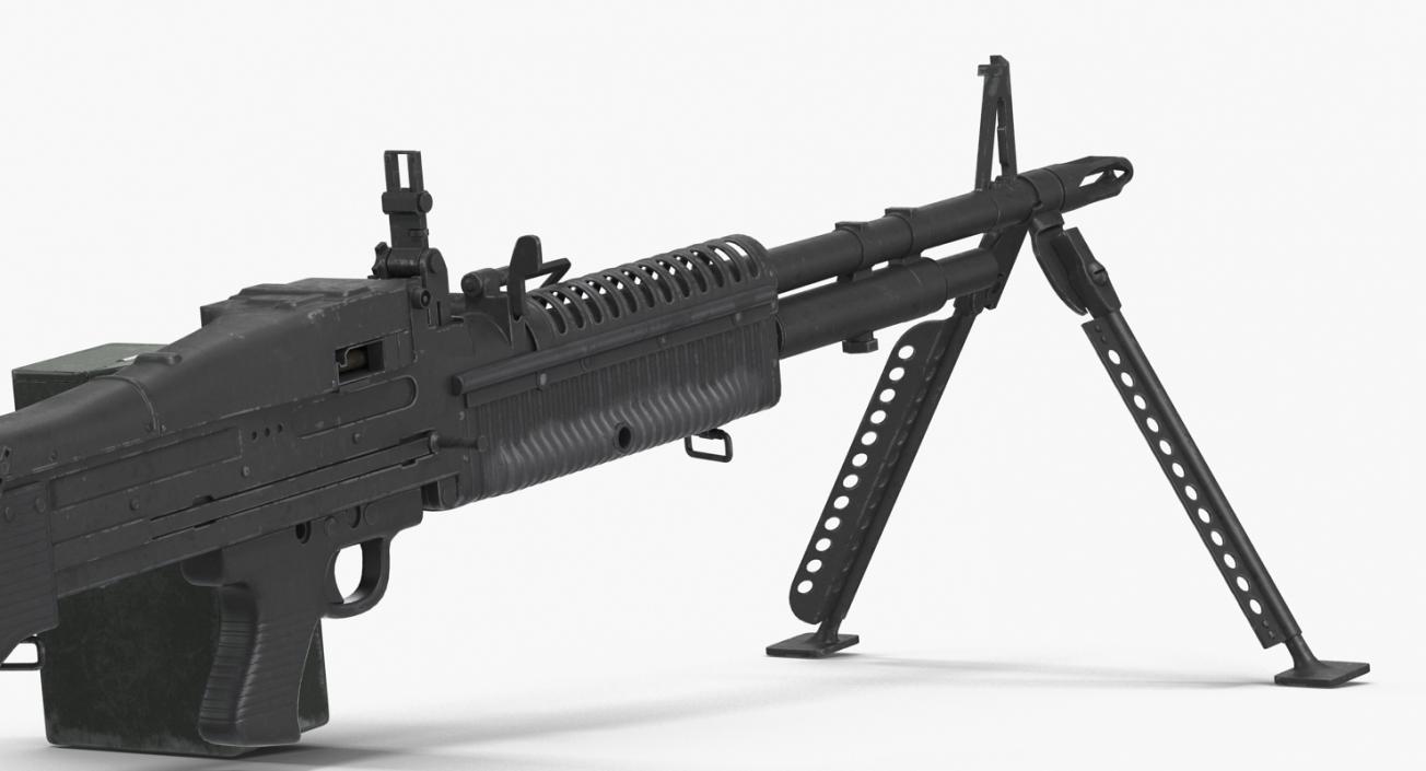 3D Machine Guns Collection model