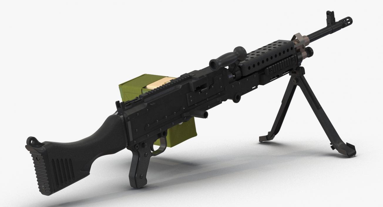 3D Machine Guns Collection model