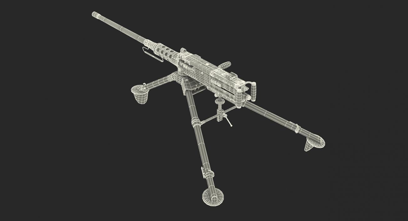 3D Machine Guns Collection model