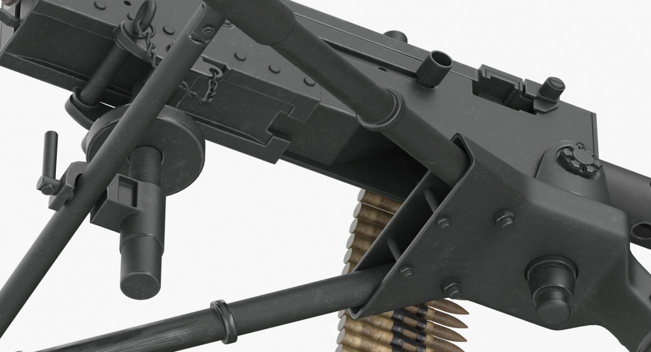 3D Machine Guns Collection model