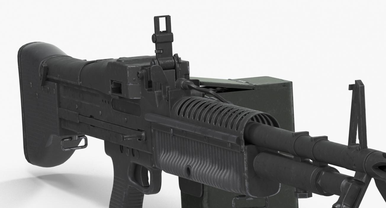 3D Machine Guns Collection model