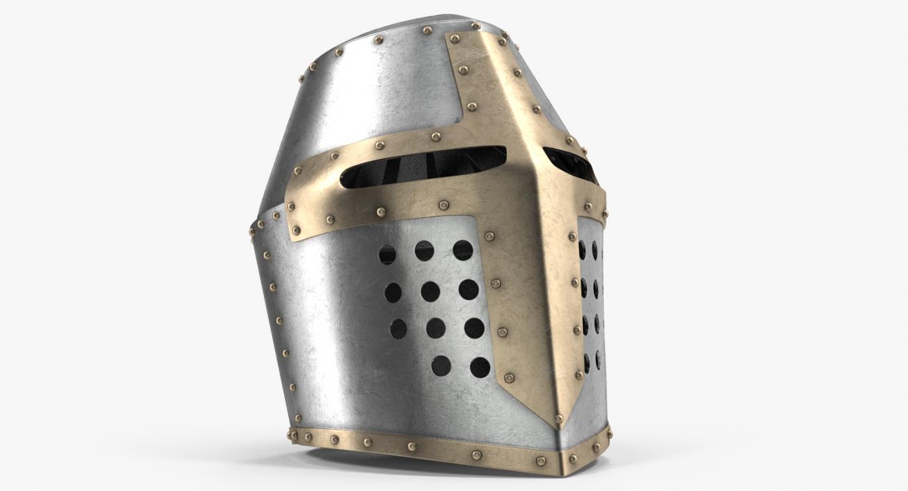 Knight Closed Helmets Collection 3D