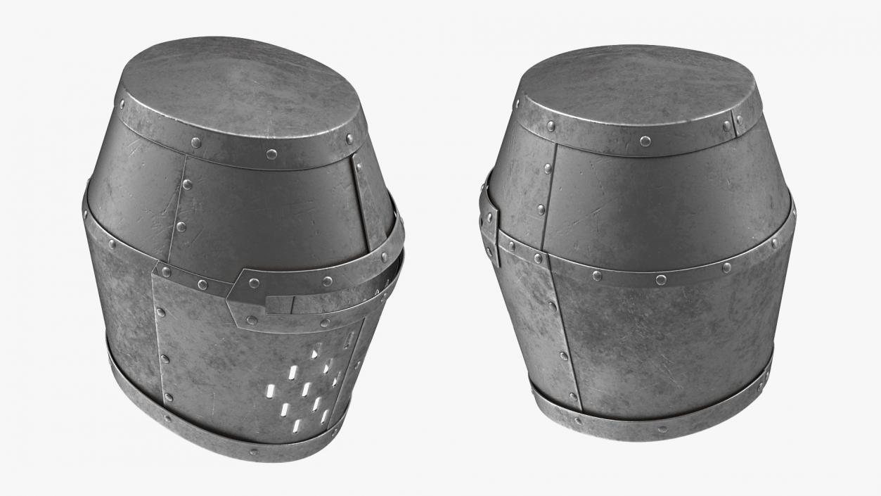 Knight Closed Helmets Collection 3D