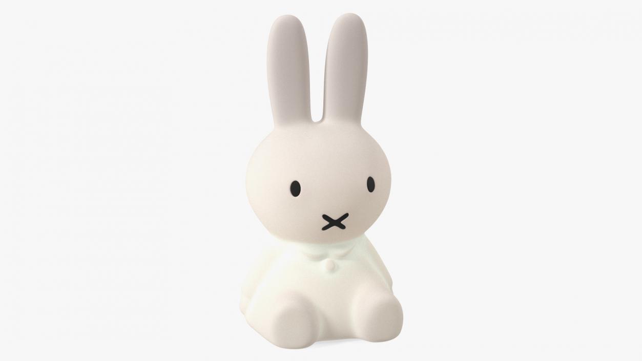 Turned On Miffy Star Rabbit Lamp 3D