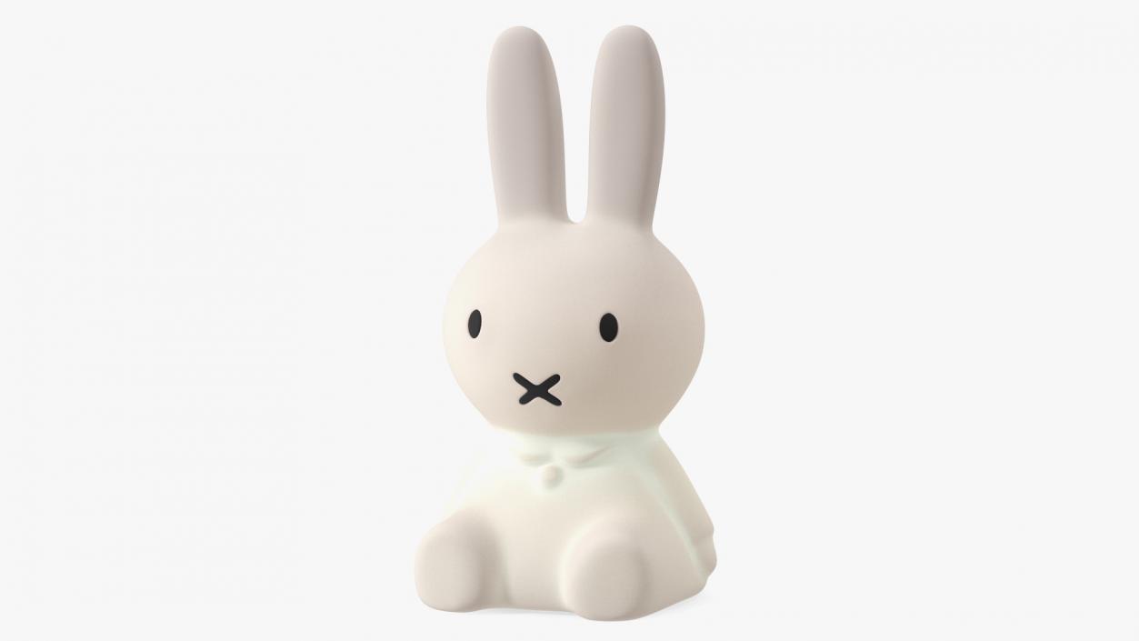 Turned On Miffy Star Rabbit Lamp 3D