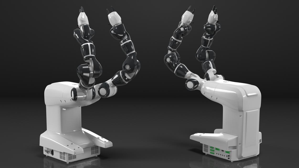 3D model Dual Arm Collaborative Robot Rigged