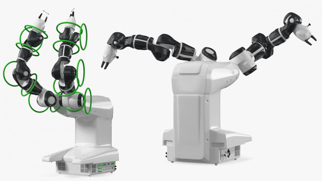 3D model Dual Arm Collaborative Robot Rigged