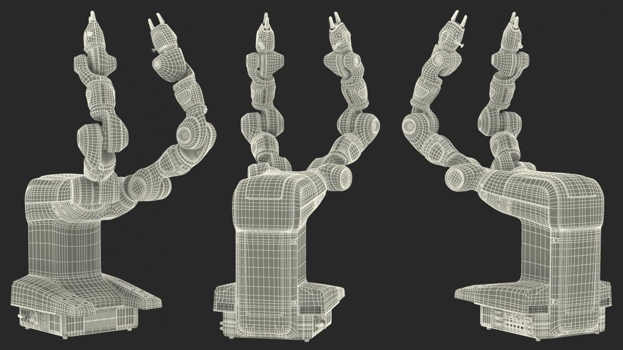 3D model Dual Arm Collaborative Robot Rigged