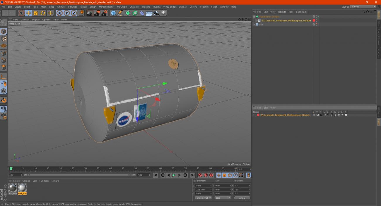 ISS Leonardo Permanent Multipurpose Module 3D