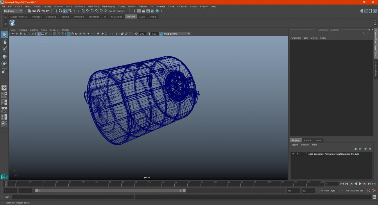 ISS Leonardo Permanent Multipurpose Module 3D