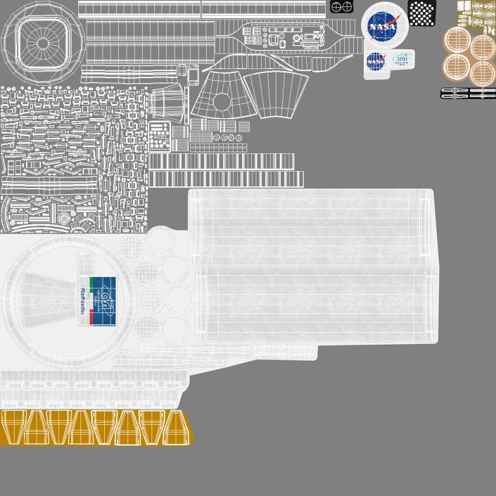 ISS Leonardo Permanent Multipurpose Module 3D