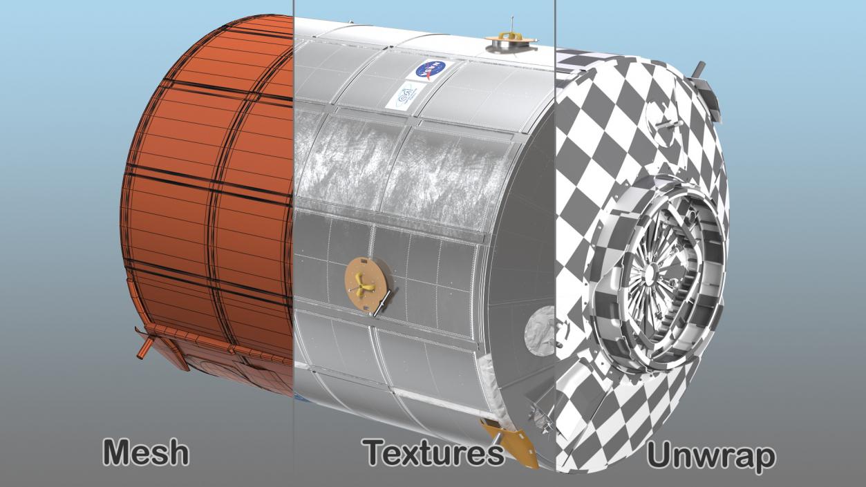 ISS Leonardo Permanent Multipurpose Module 3D