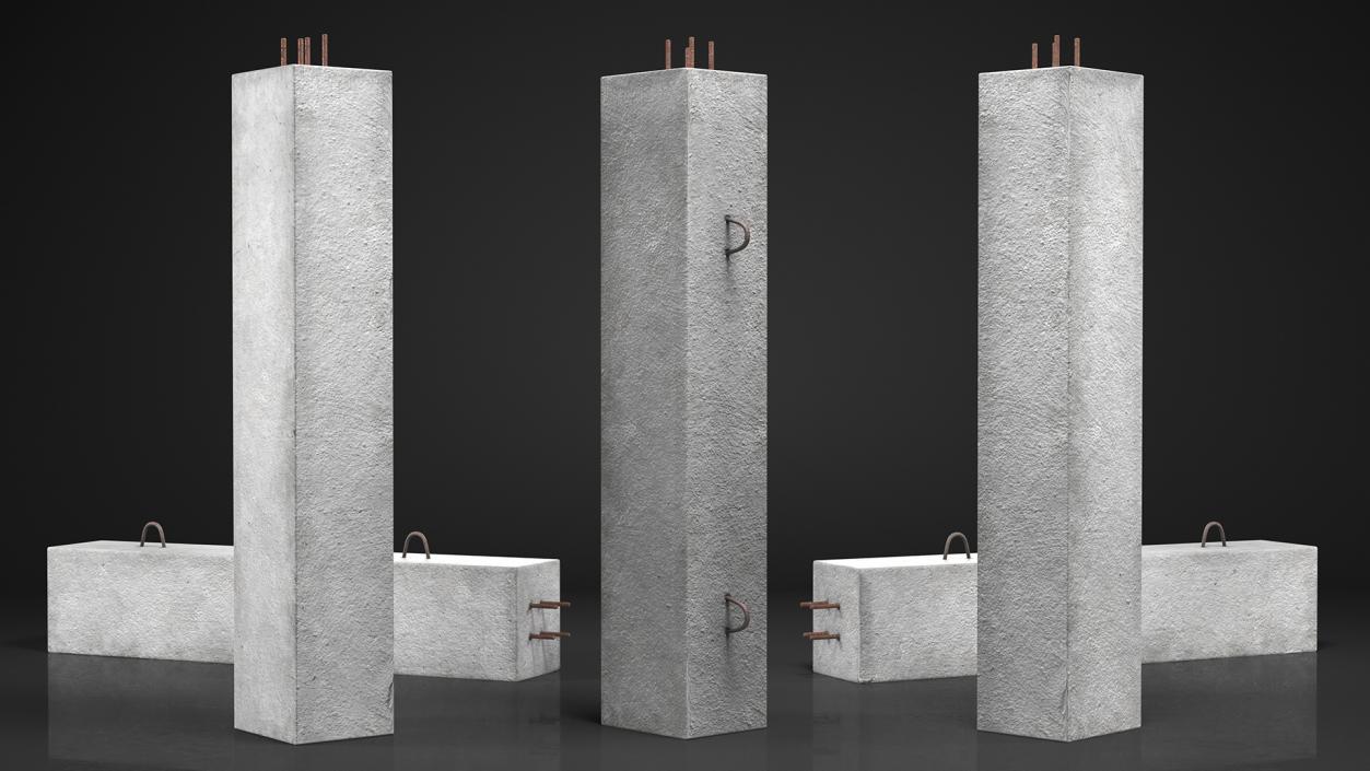 3D model Concrete Column