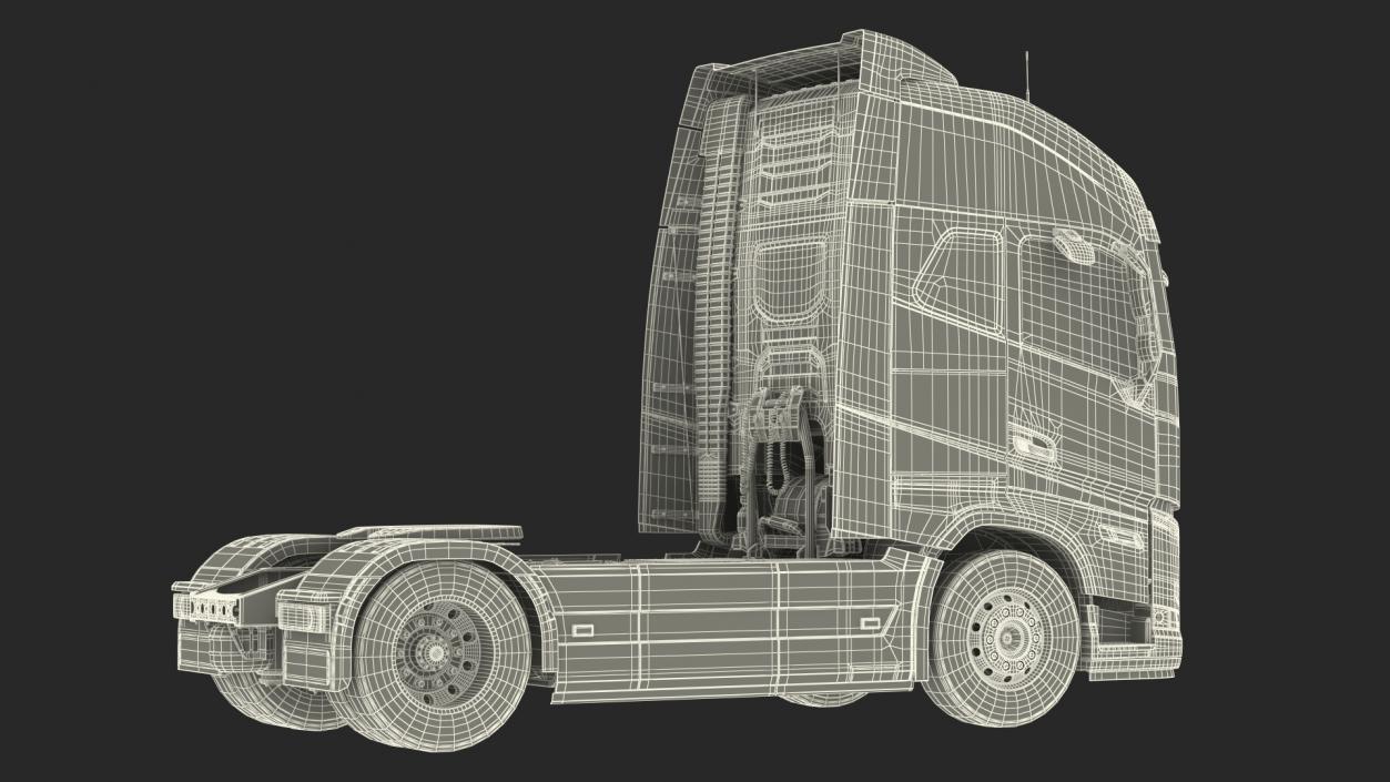 3D Cabover 4x2 Truck Exterior Only