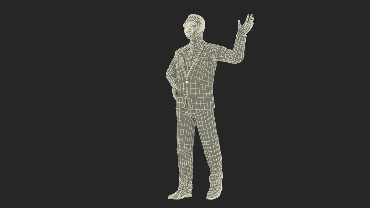 3D Asian Business Leader Rigged model