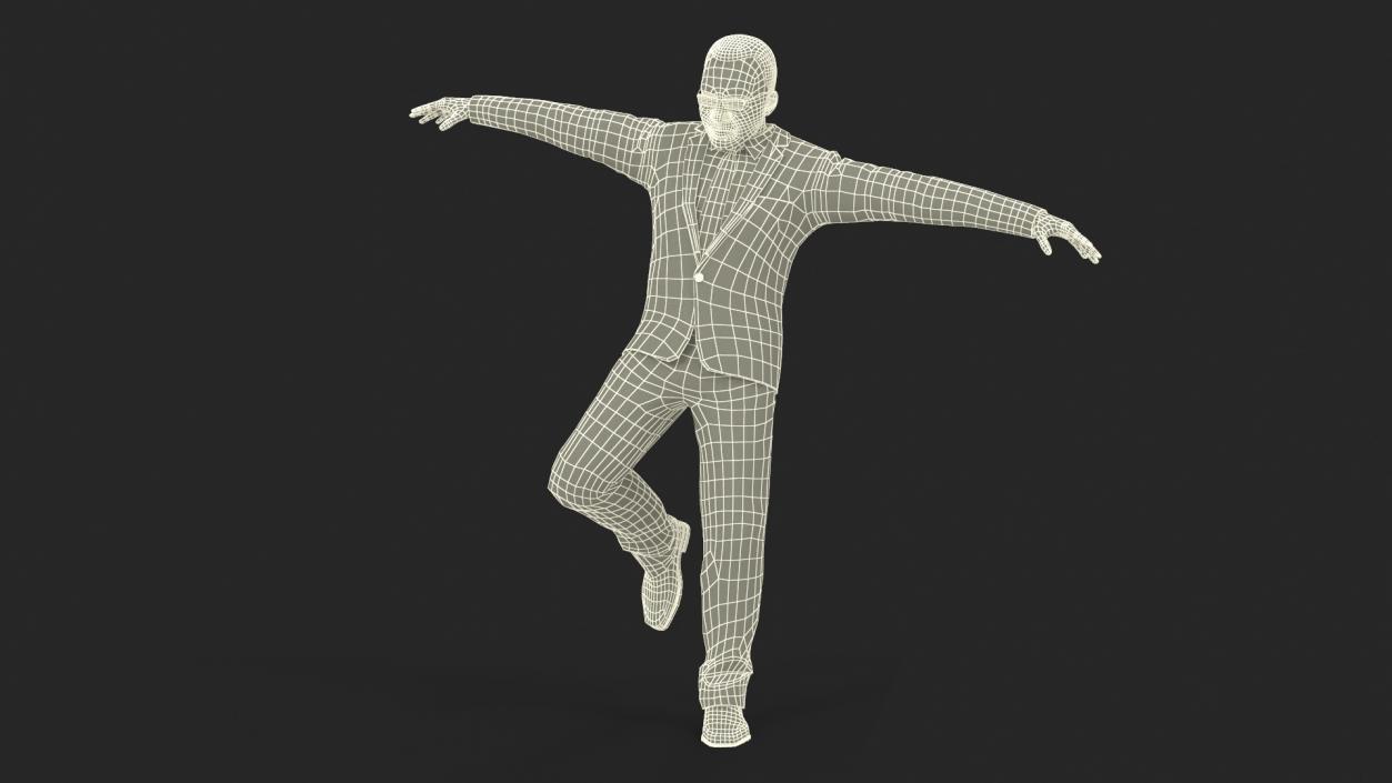 3D Asian Business Leader Rigged model