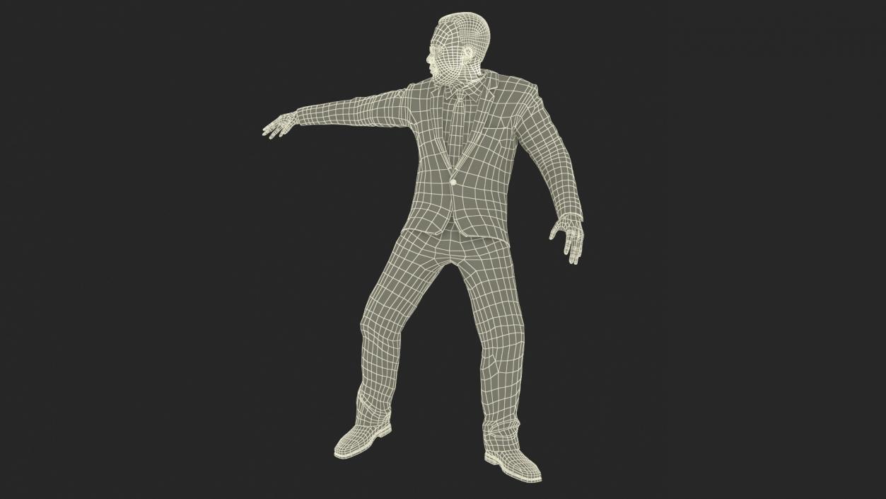 3D Asian Business Leader Rigged model