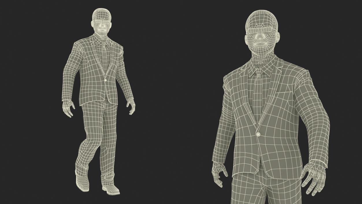 3D Asian Business Leader Rigged model