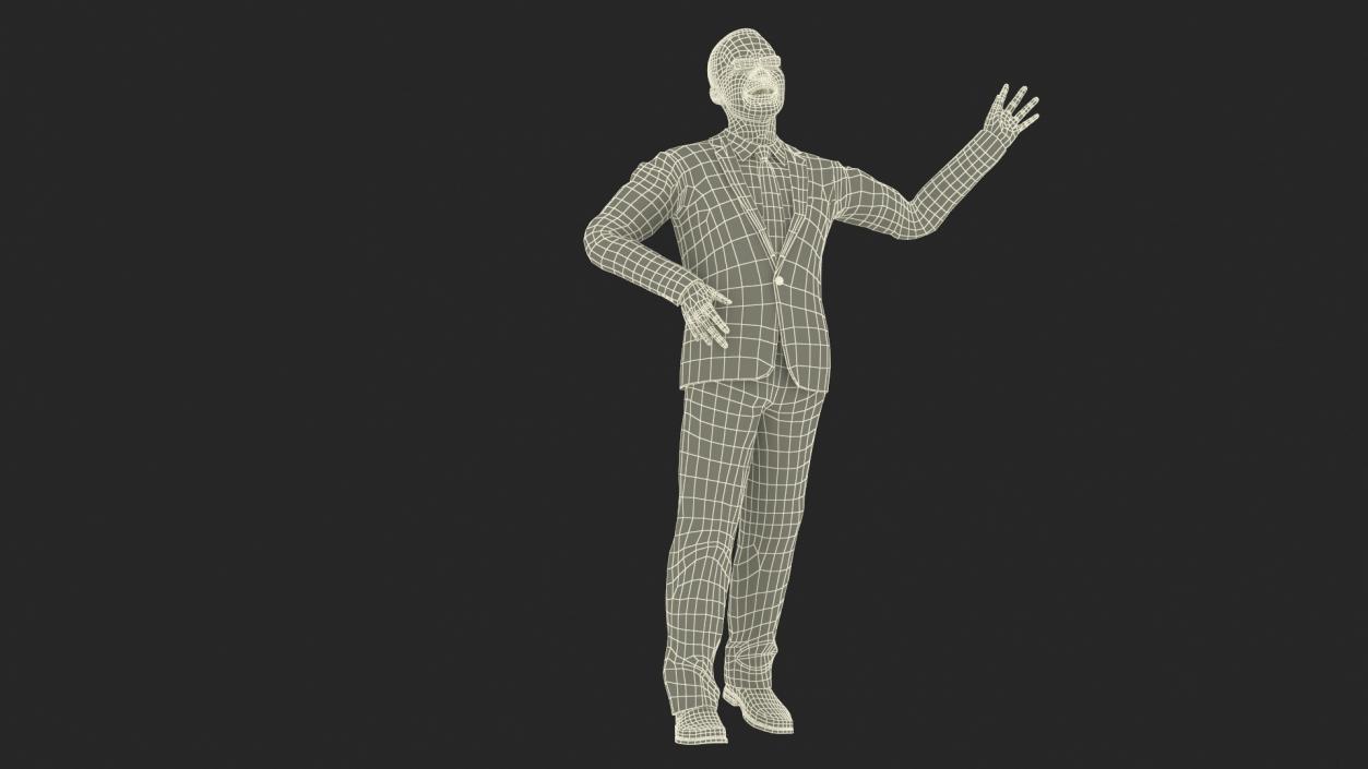 3D Asian Business Leader Rigged model