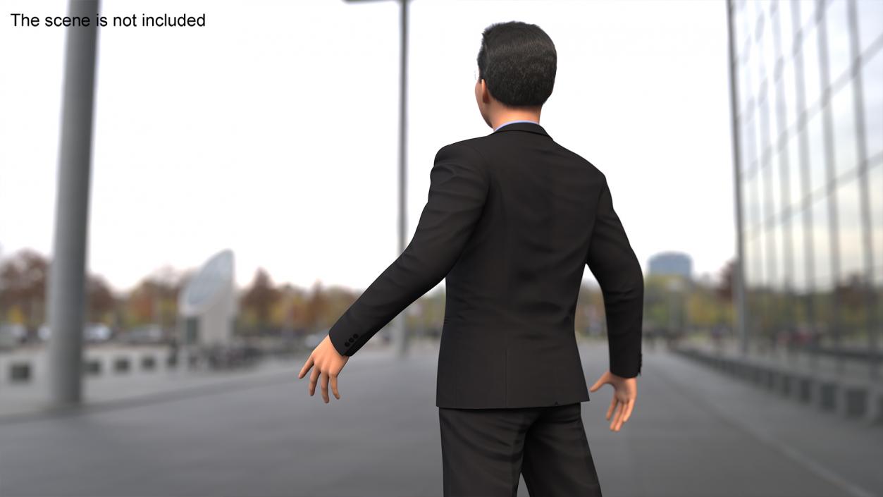 3D Asian Business Leader Rigged model