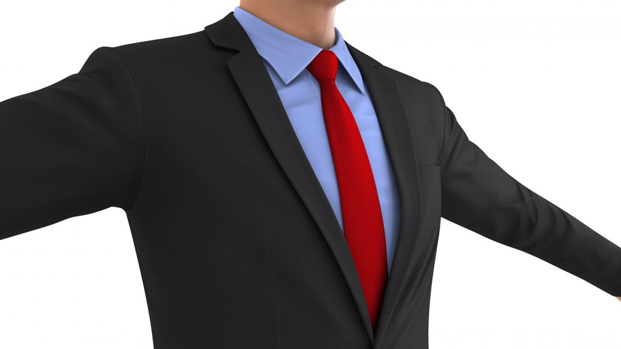 3D Asian Business Leader Rigged model