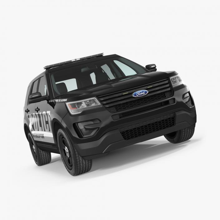 3D Ford Police Interceptor Unit 2016 model