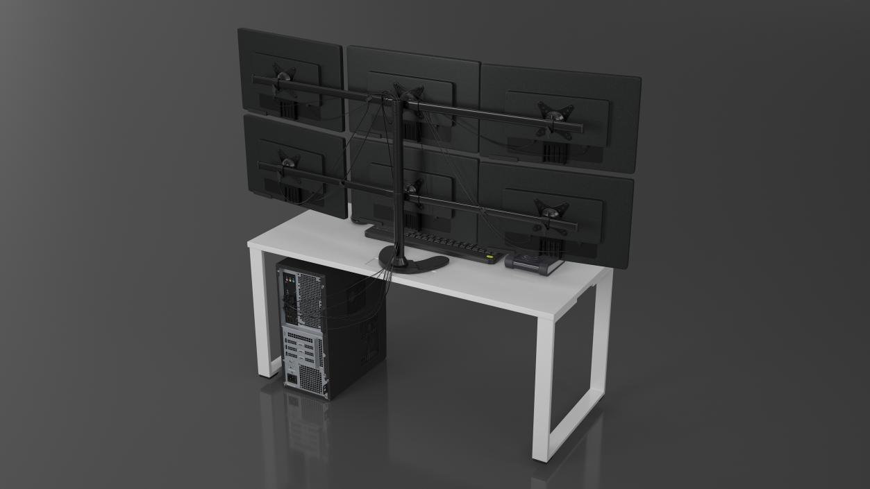 3D model Disabled Factory Computer