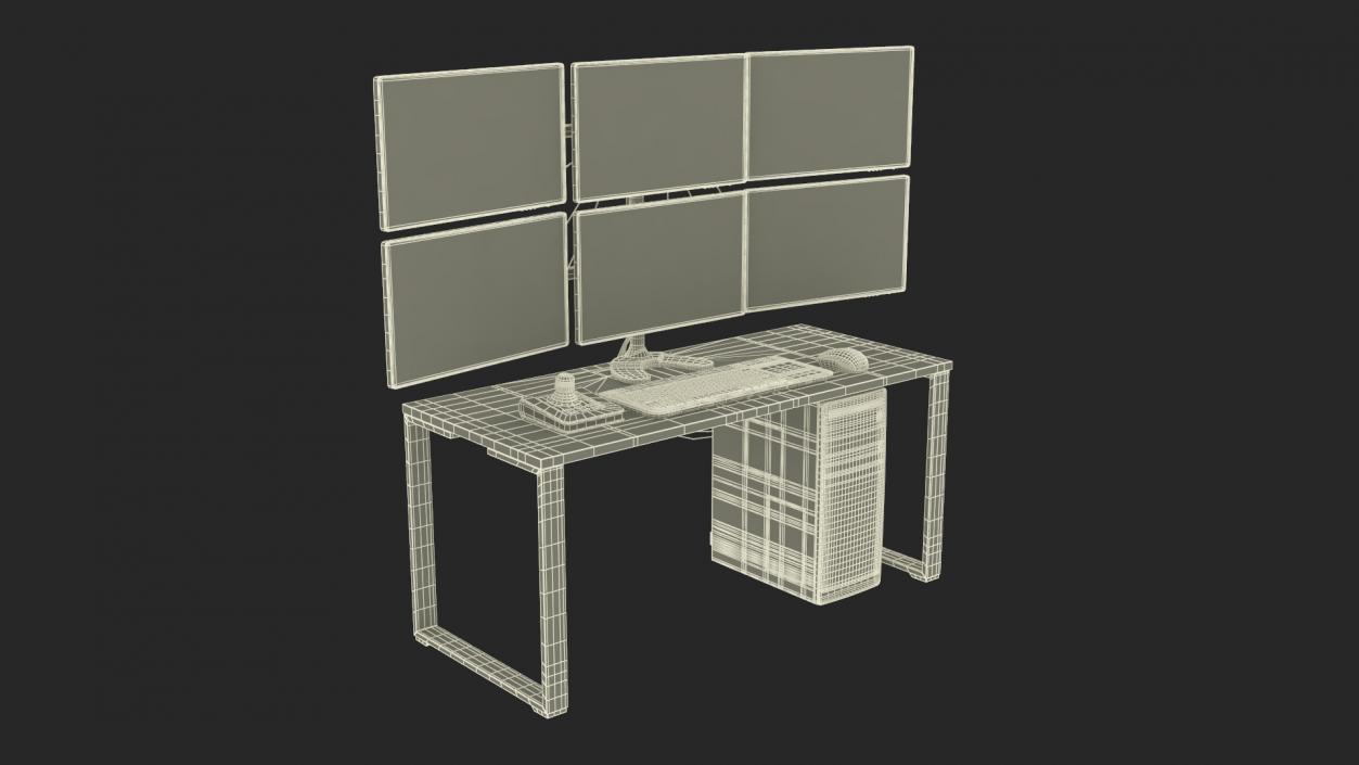 3D model Disabled Factory Computer