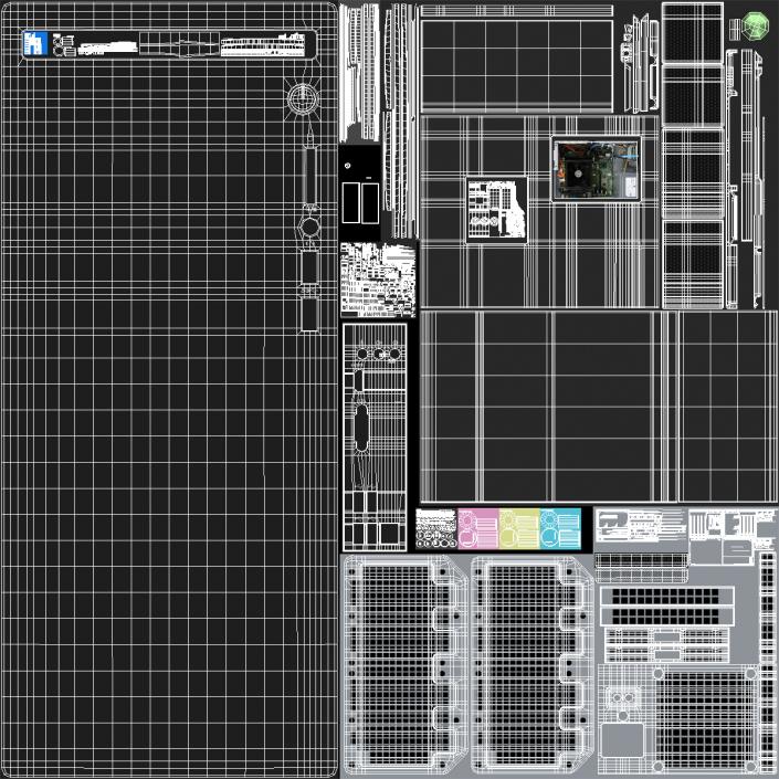 3D model Disabled Factory Computer