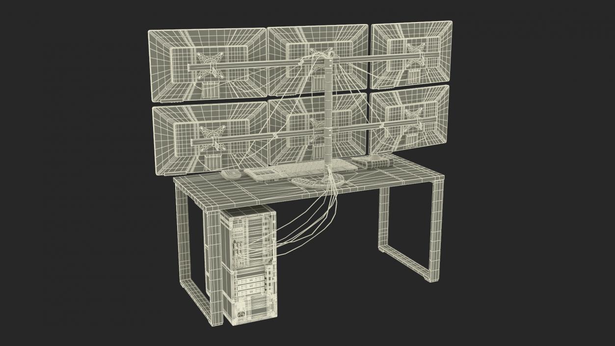 3D model Disabled Factory Computer