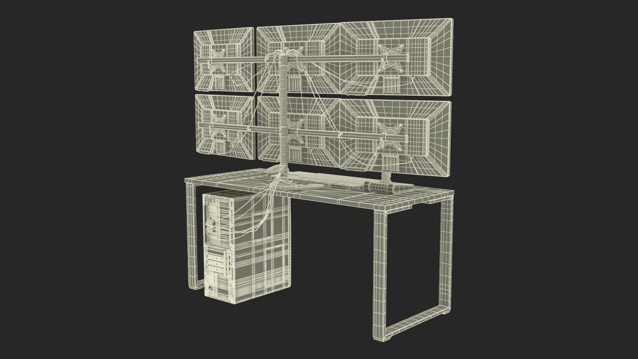 3D model Disabled Factory Computer