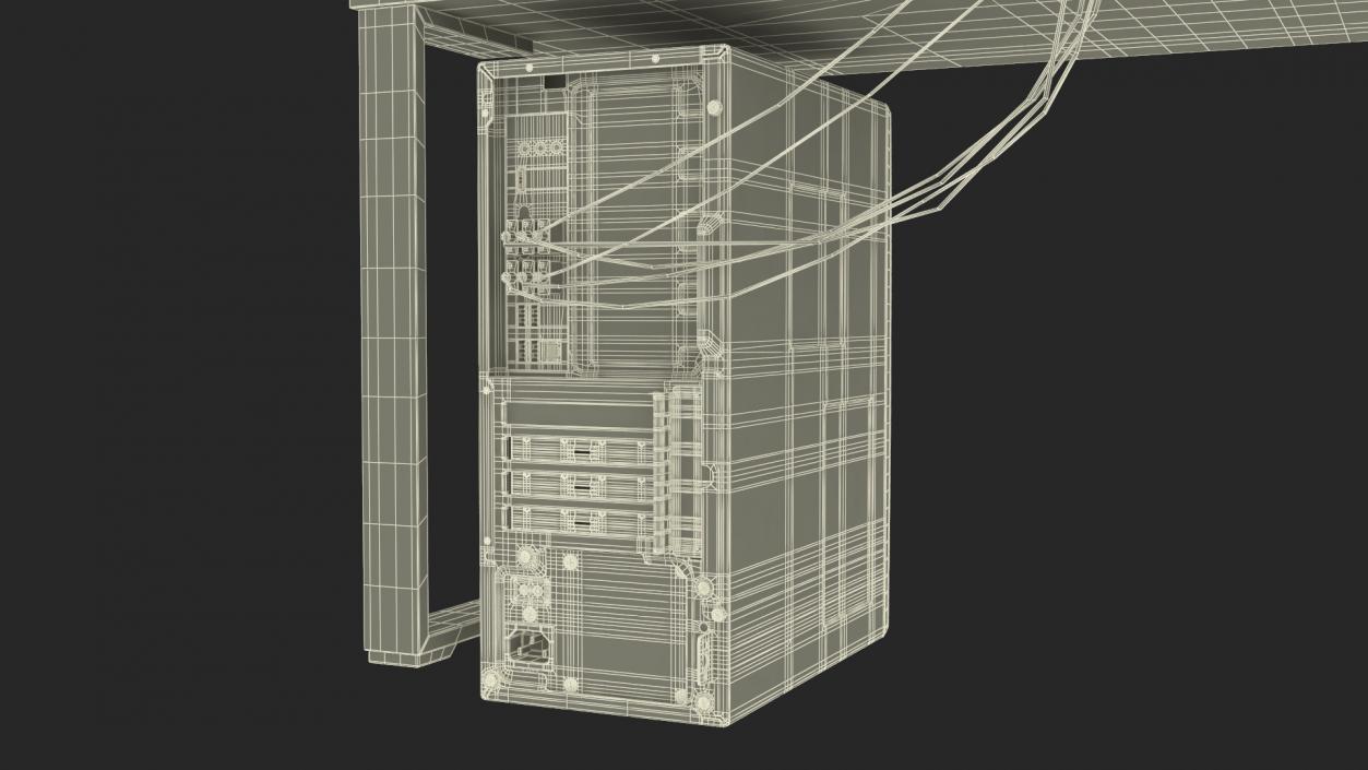 3D model Disabled Factory Computer