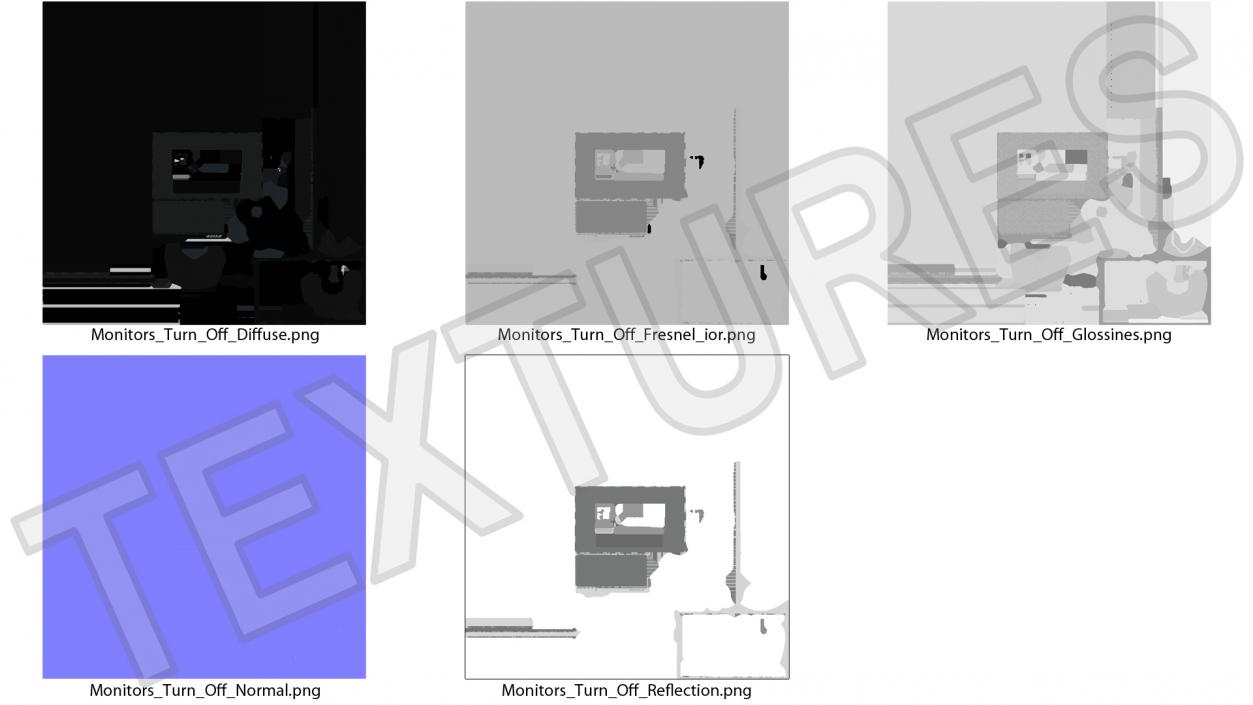 3D model Disabled Factory Computer