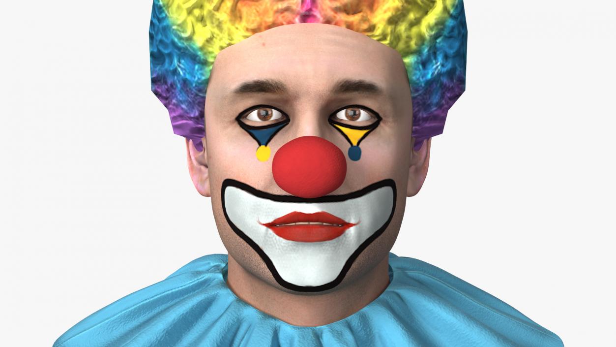 3D model Circus Clown Costume