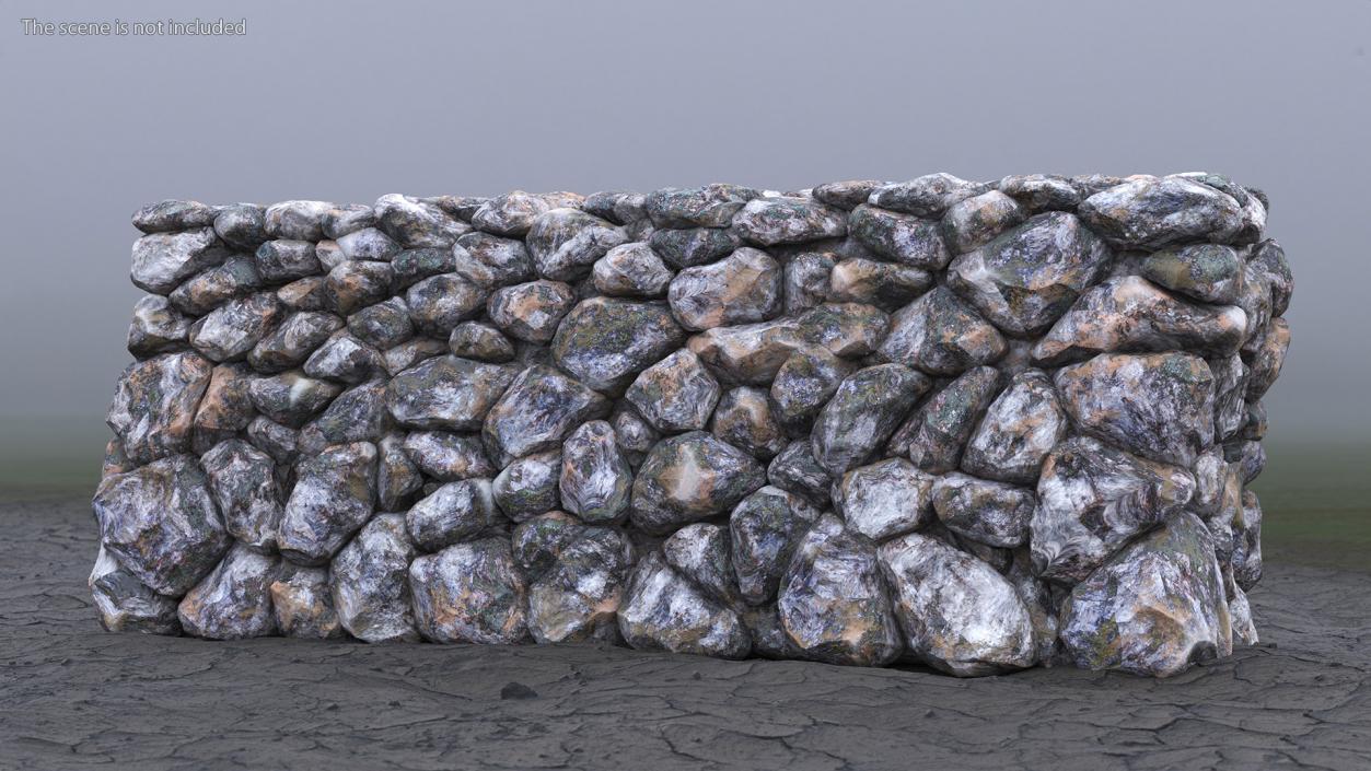 3D Marble Rock Wall