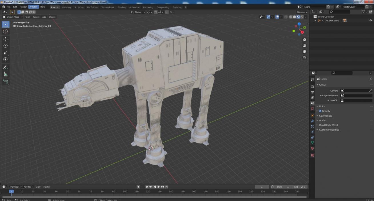 3D model AT-AT Star Wars