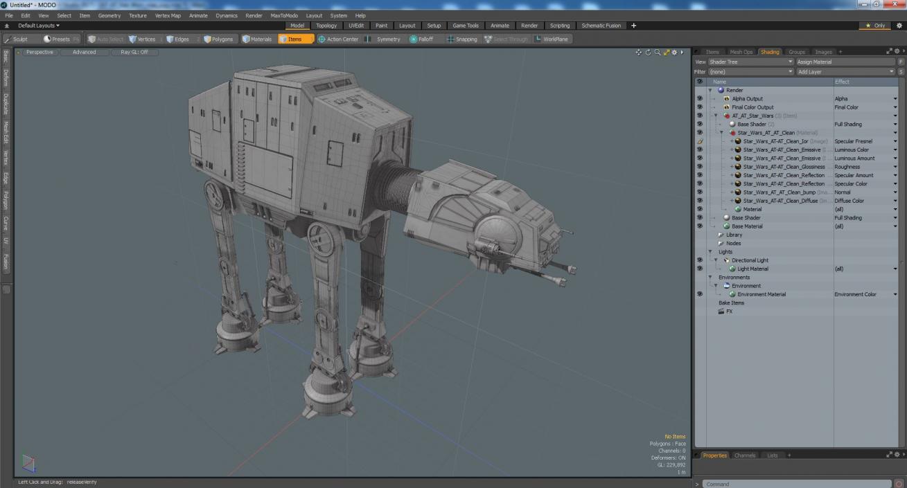 3D model AT-AT Star Wars